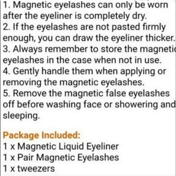 Magnetic false eyelashes eyeliner set with mirror - Picture 6 of 9
